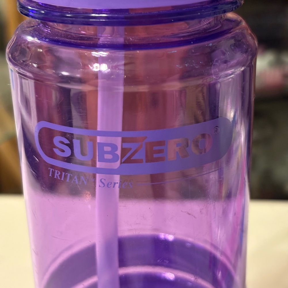 Purple Water Bottle plastic - Picture 3 of 5